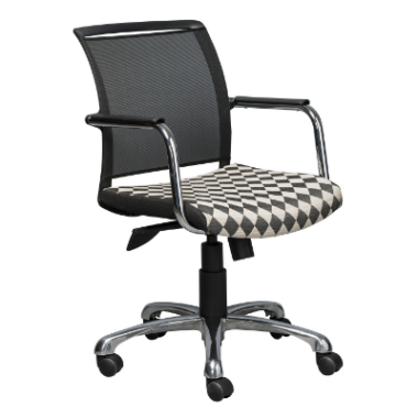 Passport Swivel & Tilt Meeting Room Chair – Chrome Frame