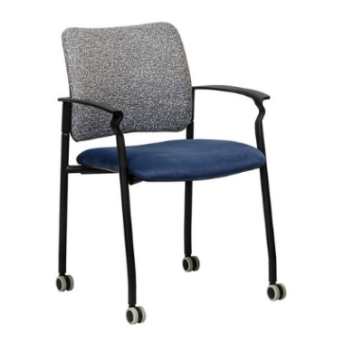 Pinko 4 Legged Stackable Chair on Castors