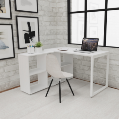 Titan Desk White Frame White Top